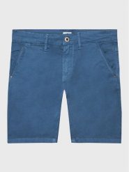 Pepe Jeans Szorty materiałowe Blueburn Short PB800726C75 Niebieski Regular Fit. Niebieskie szorty dla chłopców Pepe Jeans, bez wzorów, z bawełny. Za 139.99 zł.