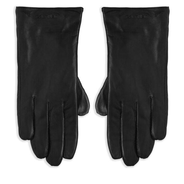 Rękawiczki Męskie Calvin Klein. Czarne rękawiczki męskie Calvin Klein, bez wzorów. Za 189.99 zł.