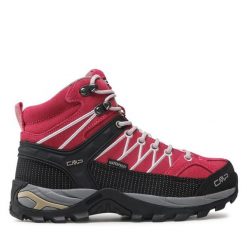Trekkingi CMP. Czerwone obuwie sportowe damskie CMP, bez wzorów, trekkingowe. Za 319.99 zł.