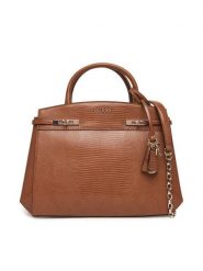 Guess Torebka Melinda HWKL99 33060 Brązowy. Brązowe torebki do ręki damskie Guess, z aplikacjami, ze skóry, bez dodatków. Za 679.99 zł.