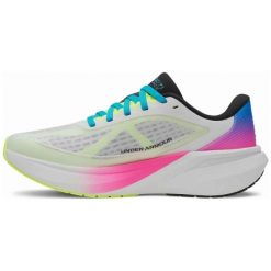 Buty do biegania damskie Under Armour Velociti Pace white/black/royal. Białe obuwie sportowe damskie Under Armour, bez wzorów, do biegania. Za 359.99 zł.