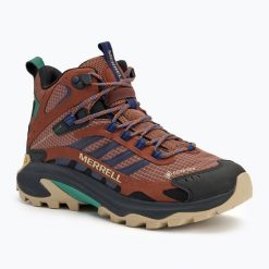 Buty turystyczne męskie Merrell Moab Speed 2 Mid GTX. Czarne trekkingi męskie Merrell, trekkingowe. Za 509.99 zł.