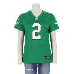 Second life - Koszulka NFL Philadelphia Eagles dla kobiet - Jak nowy. Zielone koszulki sportowe damskie Nike, bez wzorów, bez kołnierzyka, bez ramiączek. Za 170.36 zł.
