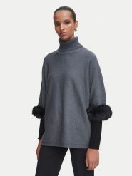 Rinascimento Golf CFM0012388003 Szary Oversize. Szare swetry damskie Rinascimento, l, bez wzorów, z wiskozy, bez kołnierzyka, bez ramiączek, bez kaptura. Za 414.99 zł.