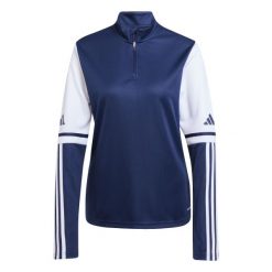 Damski top treningowy adidas Squadra 25. Białe swetry damskie Adidas, na zimę, bez wzorów, z tkaniny, bez kołnierzyka, bez ramiączek, bez kaptura. Za 131.99 zł.
