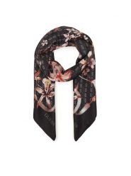 Guess Chusta AW5479 SIL90 Czarny. Czarne czapki i kapelusze damskie Guess, z aplikacjami, z poliesteru. Za 219.99 zł.