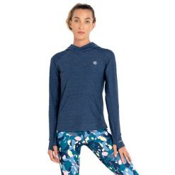 Damska Bluza Z Kapturem Sprint Cty. Niebieskie bluzy damskie Dare 2b, s, bez wzorów, z bawełny, z kapturem, do biegania. Za 79.99 zł.