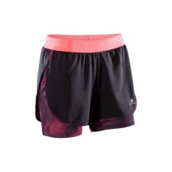 Spodenki 2 w 1 fitness kardio 500 damskie. Niebieskie szorty damskie DOMYOS. Za 49.99 zł.