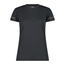Koszulka szybkoschnąca damska CMP Esten. Szare koszulki sportowe damskie CMP, bez wzorów, bez kołnierzyka, bez ramiączek, rowerowe. Za 120.69 zł.