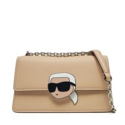 Torebka KARL LAGERFELD. Brązowe torebki do ręki damskie KARL LAGERFELD, bez wzorów, bez dodatków. Za 769.99 zł.