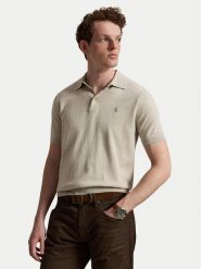 Polo Ralph Lauren Polo 710980682504 Beżowy Regular Fit. Brązowe koszulki polo męskie Polo Ralph Lauren, m, bez wzorów, z bawełny, bez ramiączek. Za 859.99 zł.