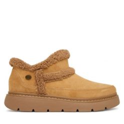 Śniegowce Skechers. Brązowe śniegowce i trapery damskie Skechers. Za 339.99 zł.