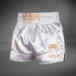 Venum Spodenki Muay Thai Classic Białe/Złote. Białe szorty męskie VENUM, m, bez wzorów, z materiału, biznesowe. Za 207.46 zł.