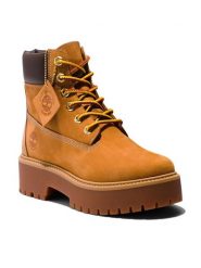 Timberland Trapery Stone Street 6In Wp TB0A5RJD2311 Brązowy. Brązowe śniegowce i trapery damskie Timberland, z nubiku. Za 849.99 zł.