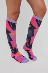 Skarpety narciarskie / snowboardowe Hotstepper. Czarne skarpety damskie OOSC, bez wzorów, z elastanu. Za 132.99 zł.