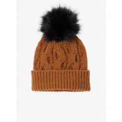 Czapka zimowa damska Columbia Boundless Days Cable Knit Pom Beanie - camel brown. Brązowe czapki i kapelusze damskie Columbia, na zimę, bez wzorów, sportowe. Za 89.99 zł.