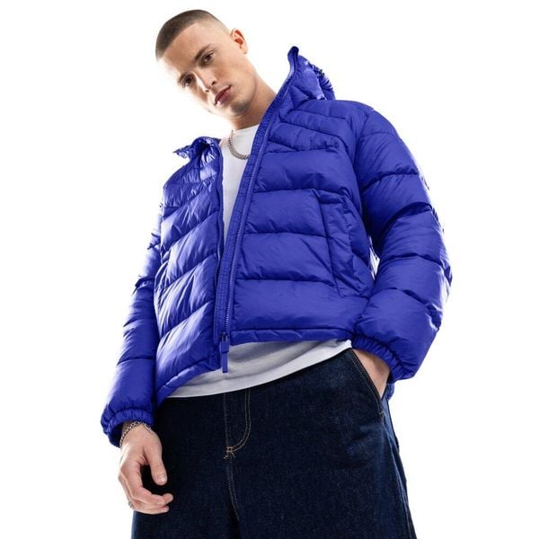 Kurtka puchowa lifestyle męska Siroko Harbor. Niebieskie kurtki męskie SIROKO, m, bez wzorów, z materiału, bez kaptura. W wyprzedaży za 148.00 zł.