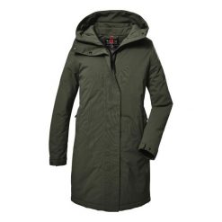 Parka damska z kapturem Killtec GW 73. Czarne parki damskie GIGA DX, na zimę, m, bez wzorów, z materiału, z kapturem. Za 755.55 zł.