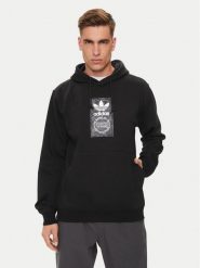 Adidas Bluza Camo Label IZ2513 Czarny Regular Fit. Czarne bluzy męskie Adidas, m, bez wzorów, z bawełny, bez kaptura. Za 209.99 zł.