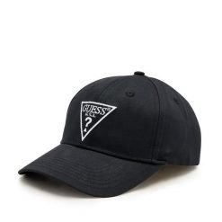 Czapka z daszkiem Guess. Czarne czapki i kapelusze męskie Guess, z aplikacjami. Za 79.99 zł.