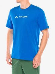 Koszulka bawełniana męska Vaude Logo T-Shirt II. Niebieskie t-shirty męskie Vaude, m, bez wzorów, z bawełny, biznesowe, bez kołnierzyka. Za 119.89 zł.