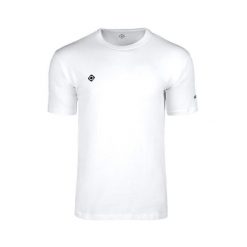 Klasyczny T-shirt z krótkim rękawem BRIANES M V2, wygodny i uniwersalny, idealny. Białe koszulki sportowe męskie IZAS, m, bez wzorów, klasyczne, bez kołnierzyka. Za 121.70 zł.