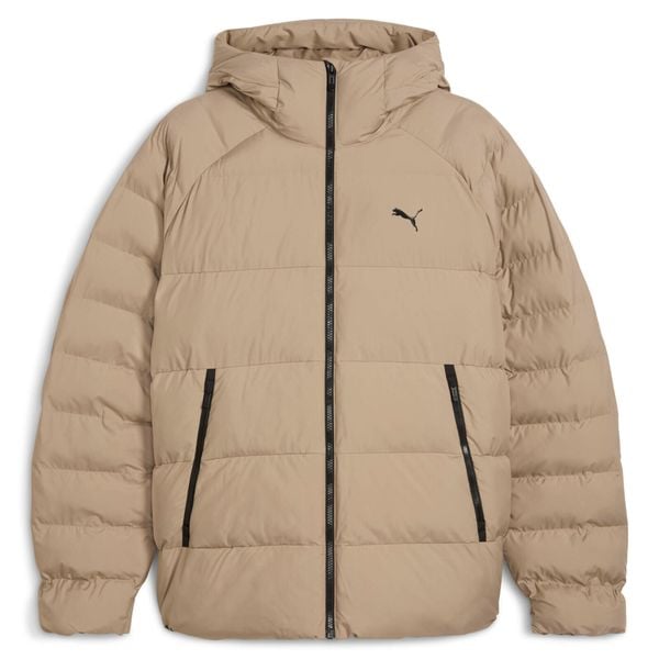 Kurtka z kapturem Puma Mono. Brązowe kurtki męskie Puma, l, bez wzorów, z dresówki, sportowe, z kapturem. Za 498.90 zł.