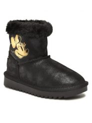Mickey&Friends Śniegowce CS-021DSTC-A Czarny. Czarne buty zimowe dziewczęce Mickey&Friends, bez wzorów, z materiału, bez zapięcia. Za 149.99 zł.