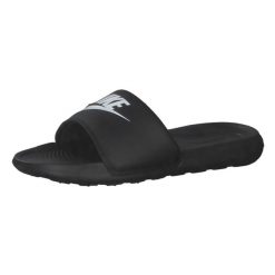 Klapki damskie Nike Victori One Slide. Czarne klapki damskie Nike, bez wzorów, z materiału, bez obcasa. Za 252.00 zł.