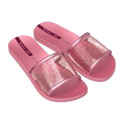 Klapki damskie Ipanema Renova. Czerwone klapki damskie Ipanema, bez wzorów, bez obcasa. Za 49.99 zł.