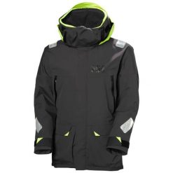 Kurtka wodoodporna Helly Hansen Skagen Offshore. Brązowe kurtki męskie Helly Hansen, na lato, l, bez wzorów, z materiału, klasyczne, bez kaptura. Za 1,496.50 zł.