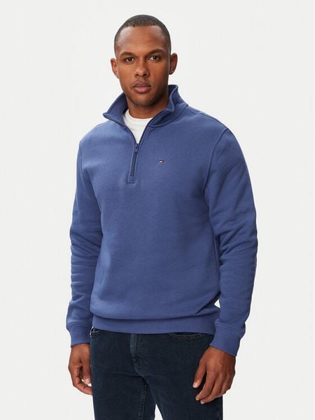 Tommy Jeans Bluza DM0DM20339 Niebieski Regular Fit. Niebieskie bluzy męskie Tommy Jeans, l, bez wzorów, z bawełny, bez kaptura. Za 263.99 zł.