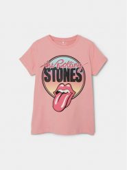 NAME IT T-Shirt Maxa 13227641 Różowy Regular Fit. Czerwone t-shirty i topy dla dziewczynek Name it, bez wzorów, z bawełny, bez ramiączek. Za 109.99 zł.