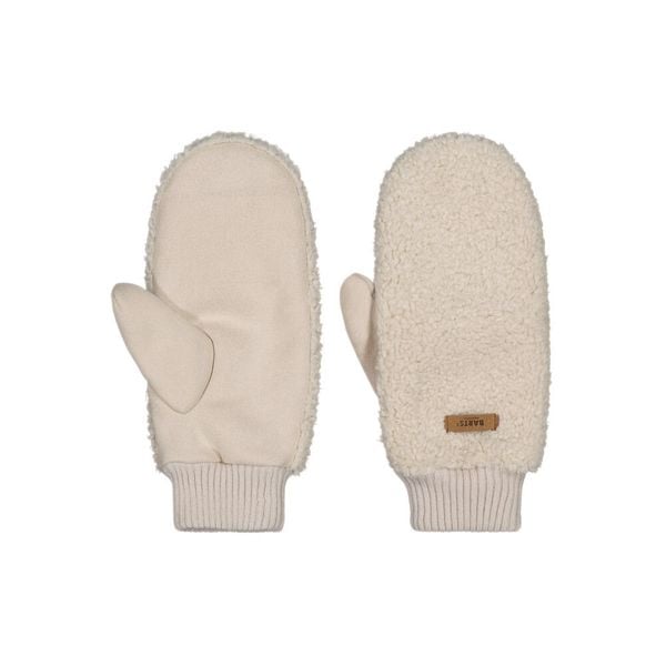 Rękawiczki damskie Barts Teddy. Białe rękawiczki damskie Barts, na zimę, bez wzorów, z materiału, eleganckie. Za 249.00 zł.