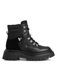 Pepe Jeans Trzewiki PLS50498 Czarny. Czarne botki damskie Pepe Jeans, z jeansu, bez obcasa, na płaskiej podeszwie, bez zapięcia. Za 659.99 zł.