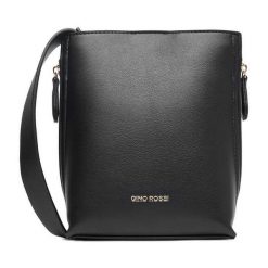 Torebka GINO ROSSI. Czarne listonoszki damskie Gino Rossi, bez wzorów, bez dodatków. Za 199.99 zł.