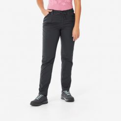 Spodnie turystyczne damskie Quechua NH500 Regular. Brązowe spodnie sportowe damskie QUECHUA, m, bez wzorów, z elastanu, trekkingowe. Za 119.99 zł.