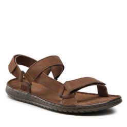 Sandały Lasocki. Brązowe sandały męskie Lasocki, bez zapięcia. Za 97.99 zł.