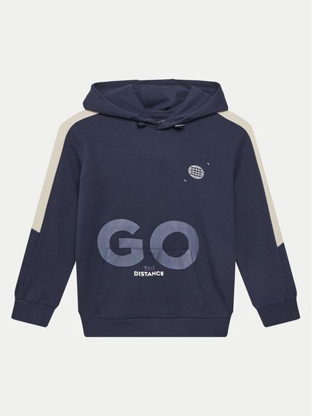 Mayoral Bluza 6482 Granatowy Regular Fit. Niebieskie bluzy dla chłopców Mayoral, bez wzorów, z bawełny, bez ramiączek, bez kaptura. Za 89.99 zł.