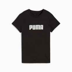 Koszulka damska Puma ESS LOGO czarna 68830801 r XS. Czarne t-shirty damskie Puma, uniwersalny, bez wzorów, z bawełny, klasyczne, bez kołnierzyka. Za 75.87 zł.
