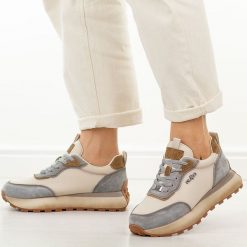 Beżowe be bl skórzane półbuty damskie Filippo Dp7754/26. Brązowe półbuty damskie Filippo, na jesień, bez wzorów, z jeansu, casualowe, z okrągłym noskiem, bez obcasa, na płaskiej podeszwie, bez zapięcia. Za 249.00 zł.