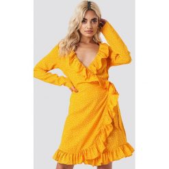 NA-KD Boho Sukienka w groszki - Yellow. Sukienki damskie marki NA-KD Boho. Za 202.95 zł.