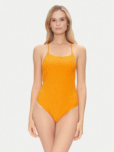 Emporio Armani Strój kąpielowy EW000788 AF12185 F3003 Pomarańczowy. Brązowe kostiumy jednoczęściowe damskie Emporio Armani, xs, bez wzorów, z syntetyku. Za 569.99 zł.