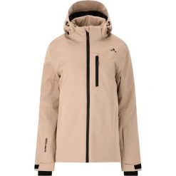 Damska kurtka narciarska Whistler Jada 15000. Brązowe kurtki snowboardowe damskie Whistler, bez wzorów, bez kaptura, narciarskie. Za 589.99 zł.