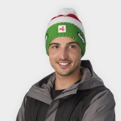 Czapka dla dorosłych Star Pompon MÜ SKA. Białe czapki i kapelusze męskie Eisbar, bez wzorów, z materiału, retro. Za 199.99 zł.