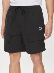 Puma Szorty sportowe Classics 624262 Czarny Relaxed Fit. Czarne krótkie spodenki sportowe męskie Puma, m, bez wzorów, z syntetyku. Za 169.99 zł.