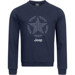 Jeep Męska Okrągła Bluza z Gwiazdą - Komfort i Styl. Bluzy męskie Jeep, m, bez wzorów, z bawełny, bez kaptura. Za 207.99 zł.