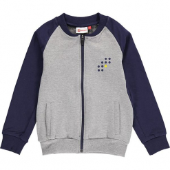 Bluza "Sebastian 710" w kolorze jasnoszaro-granatowym. Bluzy dla chłopców marki bonprix. W wyprzedaży za 105.95 zł.