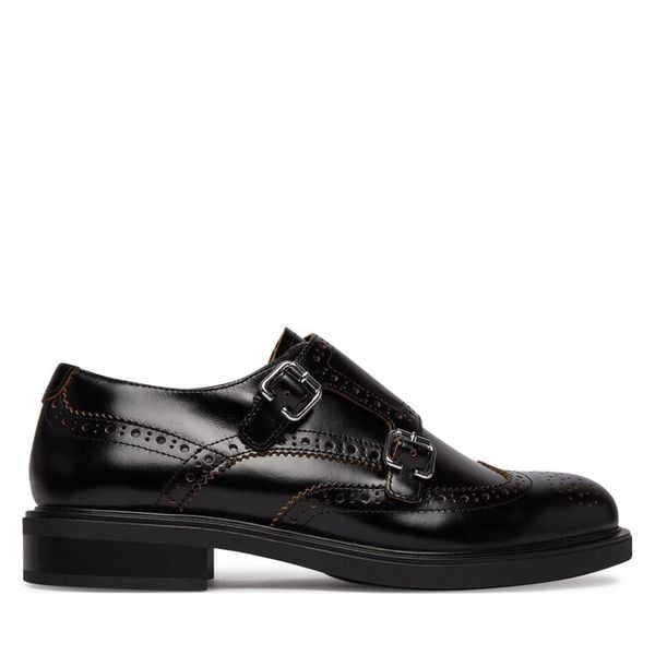Półbuty Vagabond Shoemakers. Czarne półbuty damskie Vagabond Shoemakers, bez wzorów, bez obcasa, na płaskiej podeszwie, bez zapięcia. Za 569.99 zł.