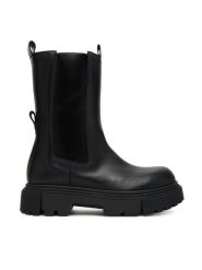 Elisabetta Franchi Botki Chelsea Boot F4A5-E0416-1251 S Czarny. Czarne botki dziewczęce Elisabetta Franchi, ze skóry, bez zapięcia. Za 1,129.00 zł.